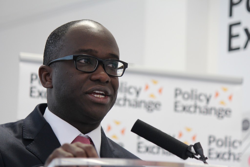University Minister Sam Gyimah speaking at Policy Exchange event
