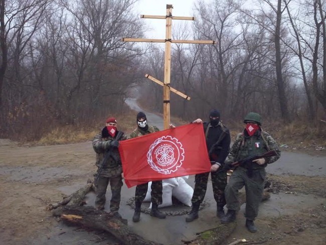 Serbian Action volunteers in Ukraine. 